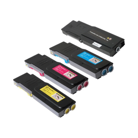 Dell C3760dn Compatible Toner Cartridges - Set of 4 - Extra High Yield 3318429-8432SET