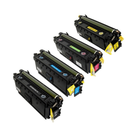 HP 508X-SET Color LaserJet Enterprise Flow MFP M577c Compatible Toner Cartridges - Set of 4 - High Yield 