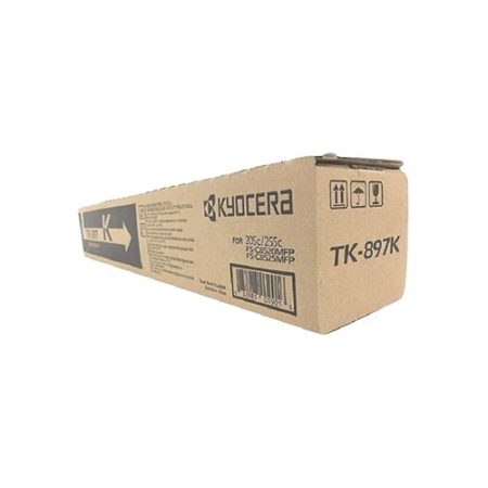 Genuine Kyocera TK-897K Black Toner Cartridge (12K)